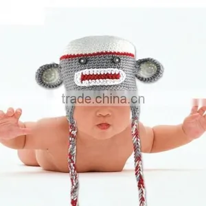 BABY HAT MONKEY-RED MOUTH thumbnail-1