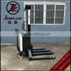 2T Straddle Semi Electric Forklift Stacker thumbnail-1