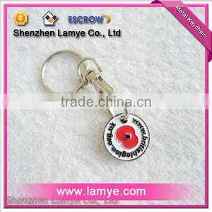 Beautiful Coin Holder Metal Keychain thumbnail-1