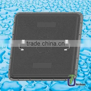 1150*1150-60 SMC Watertight Inspection Hole Manhole Cover Set A15 /composite Manhole Cover /Square Manhole Cover thumbnail-1