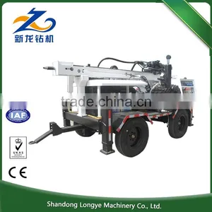 Economical Hot Exported 260m Portable Small Deep Hydraulic Water Well Drilling Rig thumbnail-2