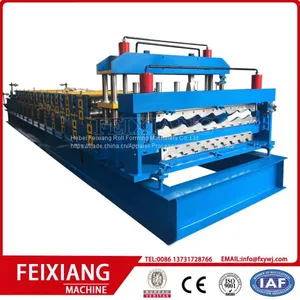 Double Layer Aluminum Panel Roof Forming Machine thumbnail-1