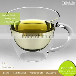 China Factory Wholesale Newest Borosilicate Milk Glass Cup thumbnail-2