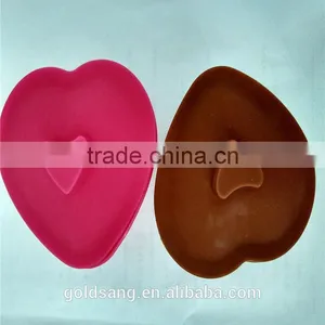 2015 Portable Heat Resistance Silicone Folding Cup Silicone Heart Shape Cup thumbnail-3