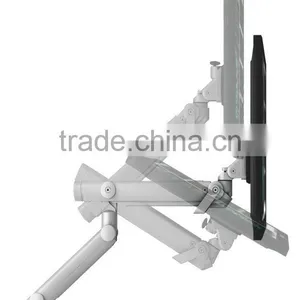 Two Extension Desk Single Spring LCD Monitor Arm thumbnail-1