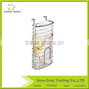 Hot Sale Make Hoom Clean Kitchen Plastic Bags Wire Storage Basket Organzier thumbnail-1