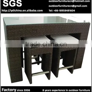 Outoor Wicker Bar Stool thumbnail-1