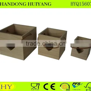 Unfinished Factory Custom Wooden Bucket thumbnail-3