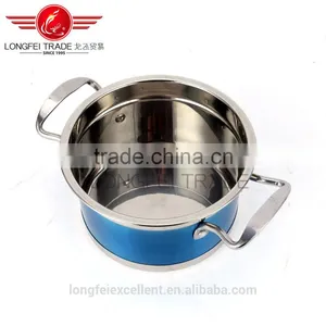 2016 New Design Popular Shape Large Cheap Stainless Steel Soup Pot Set/camping Cookware thumbnail-6