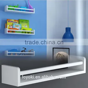 Children's Wall Shelf Wood 17.5 Inch Multi-use Bookcase Toy Game Storage Display Organizer Fully Assembled Shelving thumbnail-1
