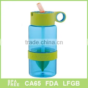 350ml Plastic Lemon Water Bottle thumbnail-1