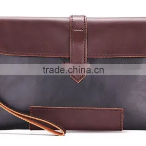 PU Leather Clutch Wallets Purse Handbag With Wristbelt thumbnail-1