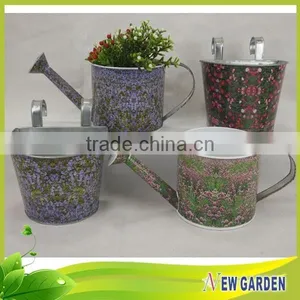 Fashion Round Handicraft Flower Printing Sticker Chinese Flower Pots,Railings Flower Pot thumbnail-1