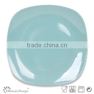 20pcs Newest High Quality Light Blue Ceramic Stoneware Square Dinnerware Set thumbnail-4