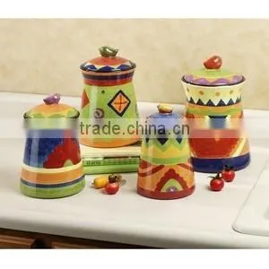 Hand Painting Ceramic Canister thumbnail-1