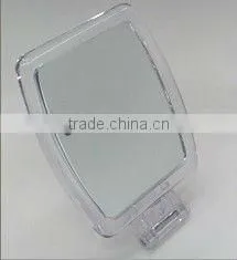 Plastic Small Square Folding Swivel Stand Table Mirror thumbnail-1