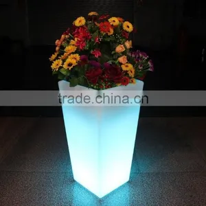 16 Colors Changing Remote Control Led Light Plastic Flower Pots, Led Ice Bucket thumbnail-2