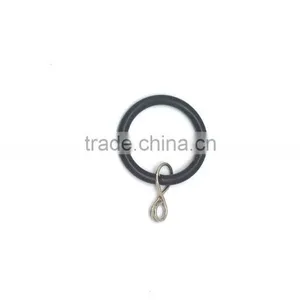 Furniture DIY Steel Curtain Rod Ring Loose Eyelet ID35mm/OD42mm Black Colour thumbnail-2