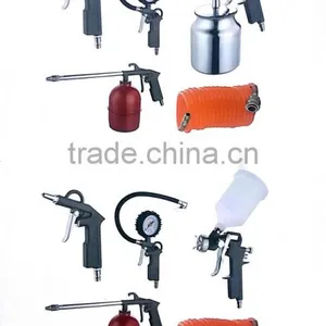 5pc Spray Gun Set Heavy Duty Trigger Control Air Release Lever Tools DIY thumbnail-2