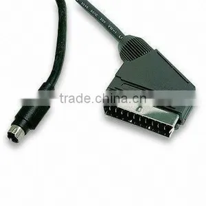 21 Pin Scart Plug to 4pin DIN Cable 006 thumbnail-1