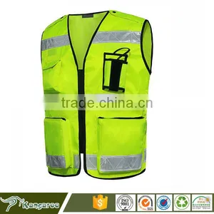 Yellow Safety Vest Fabric Reflective Stripes for Clothing thumbnail-3