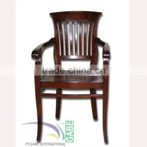 ARM CHAIR KARIMA WOODEN SEAT thumbnail-1