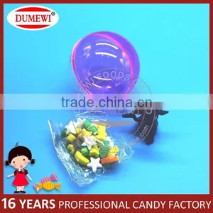 6CM Rainbow Ball Toy Plastic Balls With Small Toys and Candy thumbnail-5