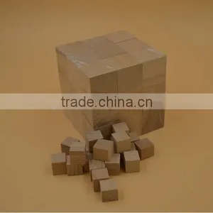 Natural Wooden Craft Cubes Wood Block Cube 10mm to 50mm Diameter thumbnail-1