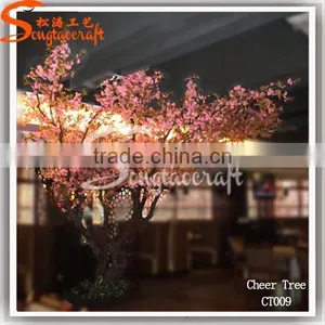 Nice Quality Large Outdoor Silk Light Pink Artitificial Cherry Blossom Trees thumbnail-6