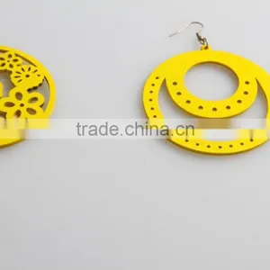 Unfinish African Wooden Earrings thumbnail-3