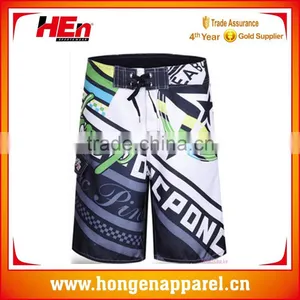 Hongen Apparel Hot Sale Beach Shorts With European Standard for Men Popular Beach Shorts Design thumbnail-1