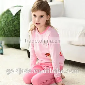 100% Cotton Kids Pajama Blank Boys and Girls Shirts+pants Pajama Sleepwear Baby Pajamas thumbnail-1