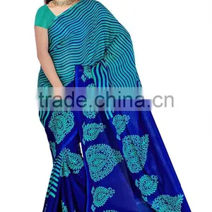 Digital Print Saree With Blouse thumbnail-1