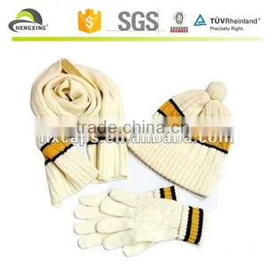 Knitted Women Winter Hat and Scarf Set thumbnail-2