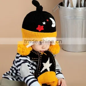 TC17004 Latest Fashion Funny Baby Fur Pom Pom Hat High Qulity Winter Warm Baby Beanie Hats Wholesale thumbnail-5