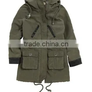 Little Girl's Hooded Parka With Removable Fleece LiningPQ257 thumbnail-2
