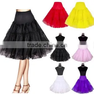 12 Colors A-Line Hoopless Short Petticoat Underskirt thumbnail-1