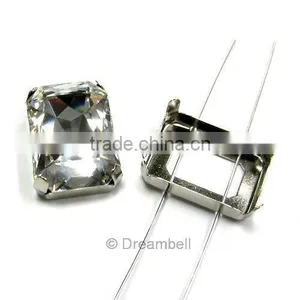 4627 Octagon Crystal Siam Color Stones Beads For Saree Blouse Accessorries Fancy Stone thumbnail-1