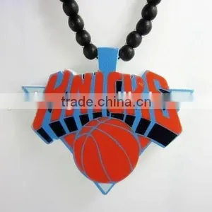 High Quality Yiwu Custom Hip Hop Good Wood Acrylic Necklace thumbnail-1