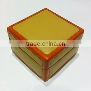 Round Corner Wooden Leather Jewelry Box Sets thumbnail-3