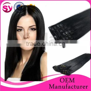 Hot Selling!!!Unprocessed Virgin Remy 100 Human Hair, Hair Clip, Clip In Hair Extensions For Black Women thumbnail-1