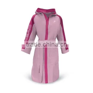 Microfiber Women Hooded Bathrobe thumbnail-1