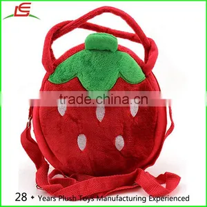 Best Price Berries Strawberry Soft Plush Toy Children Portable Backpack thumbnail-2