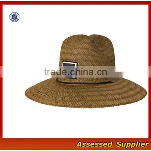 Custom Australia Men's Brands Straw Surf Hat Lifeguard Safari Straw Hat Sombrero Straw Hat Wholesale thumbnail-1