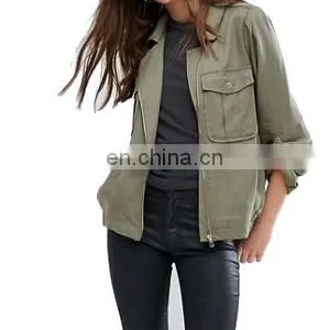 Factory OEM Lightweight Casual Women Fashion Jacket Wholesale thumbnail-5