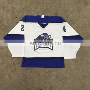 Embroidered Team Ice Hockey Jersey Brahmas Cheap Custom Hockey Jersey thumbnail-1