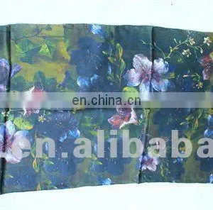 Digital Printed Customer Silk Scarf thumbnail-1