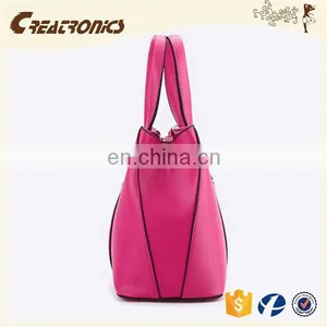 CR Over 11 Years Experience pu Leather Material Large-capacity Portable Long Handle Dark-blue Colors New Stylish Bags Cosmetic thumbnail-3