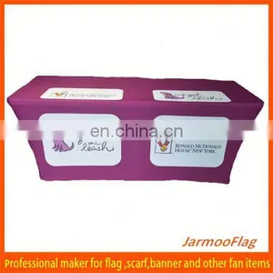Purple Color Advertising Spandex Table Cover thumbnail-1