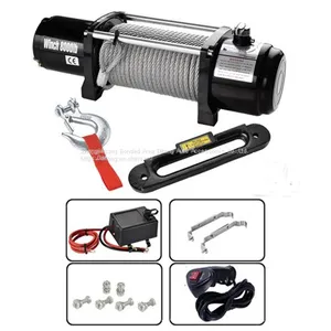 4x4 8000lbs Jeep Electric Winches 12V/24V DC thumbnail-1